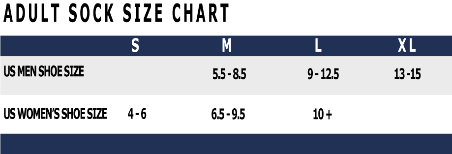 Ski Socks Size Chart